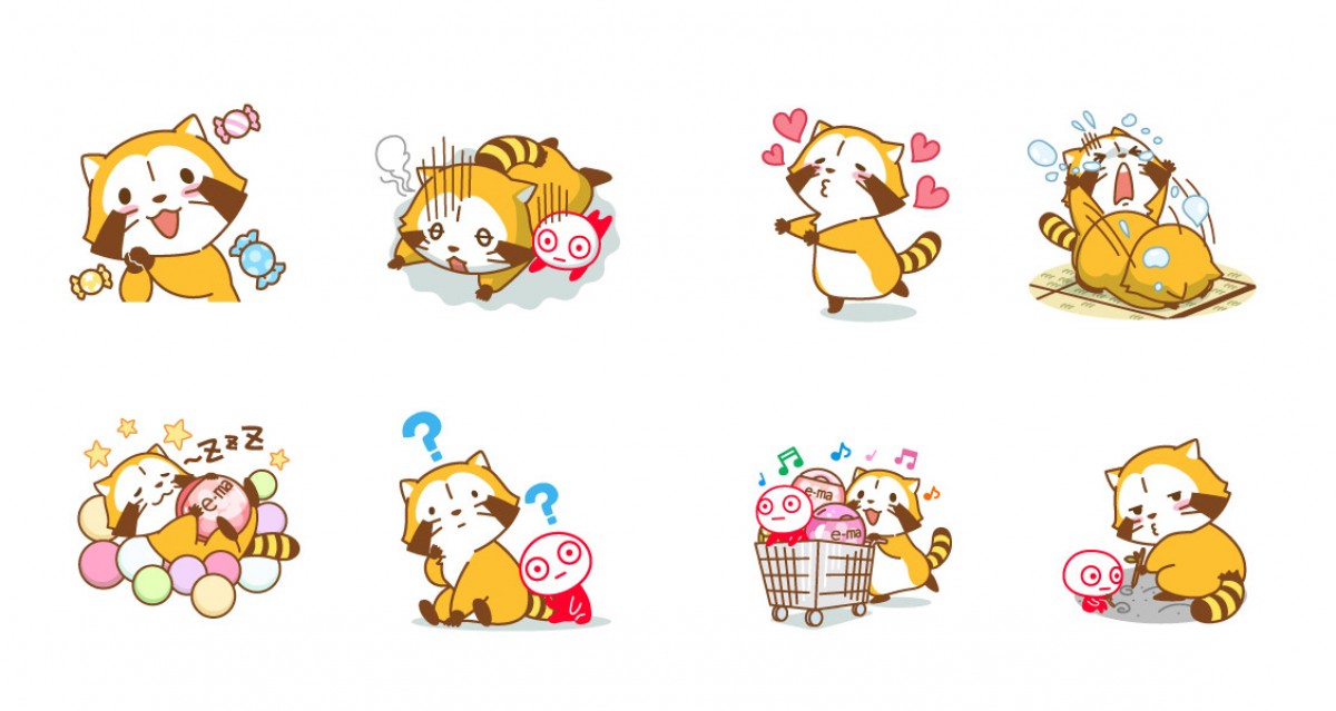 『あらいぐまラスカル』限定LINEスタンプ登場！　日本ならではの“土下座”ラスカルも