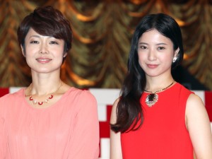 有働由美子アナウンサー、吉高由里子、「第65回紅白歌合戦」司会者発表会見にて