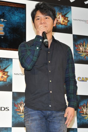 辻本良三プロデューサー、『モンスターハンター4G』発売日カウントダウンイベントに登場