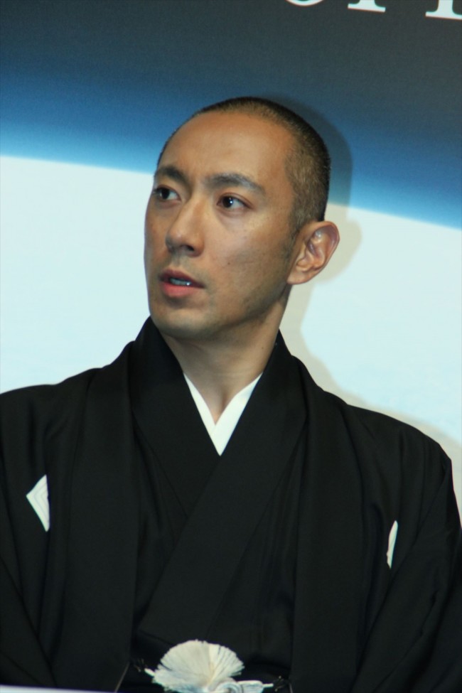 『六本木歌舞伎』制作発表会見に登場した市川海老蔵
