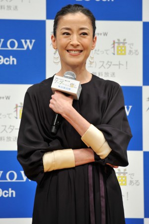 宮沢りえ、『グーグーだって猫である』完成披露試写会にて