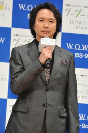 長塚圭史、『グーグーだって猫である』完成披露試写会にて