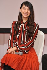 武井咲、『すべてがFになる』制作発表＆完成披露試写会にて