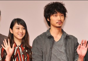 武井咲、綾野剛、『すべてがFになる』制作発表＆完成披露試写会にて