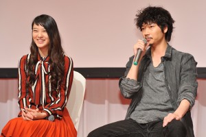 武井咲、綾野剛、『すべてがFになる』制作発表＆完成披露試写会にて