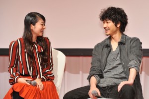 武井咲、綾野剛、『すべてがFになる』制作発表＆完成披露試写会にて