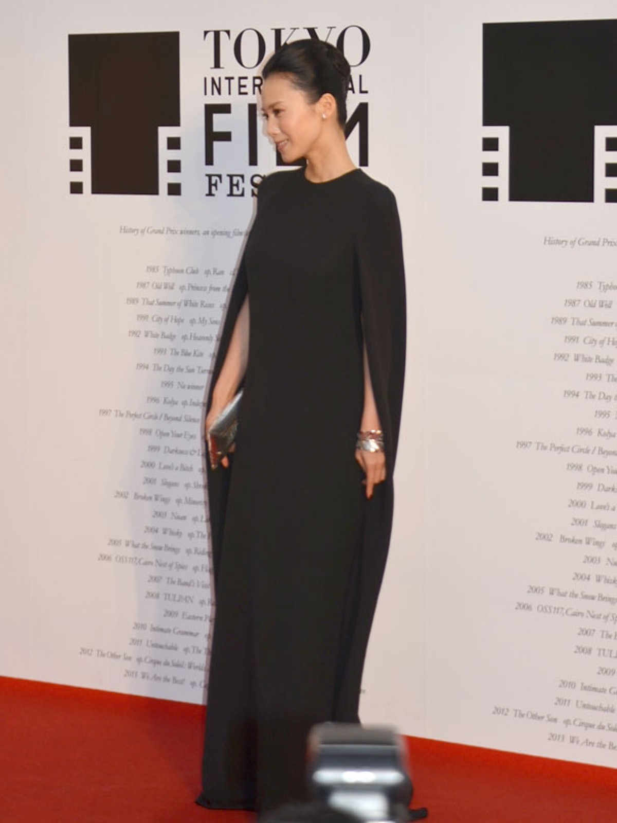 ＜TIFF2014＞中谷美紀「映画ファンが多いことを実感」黒のドレス姿で会場を魅了