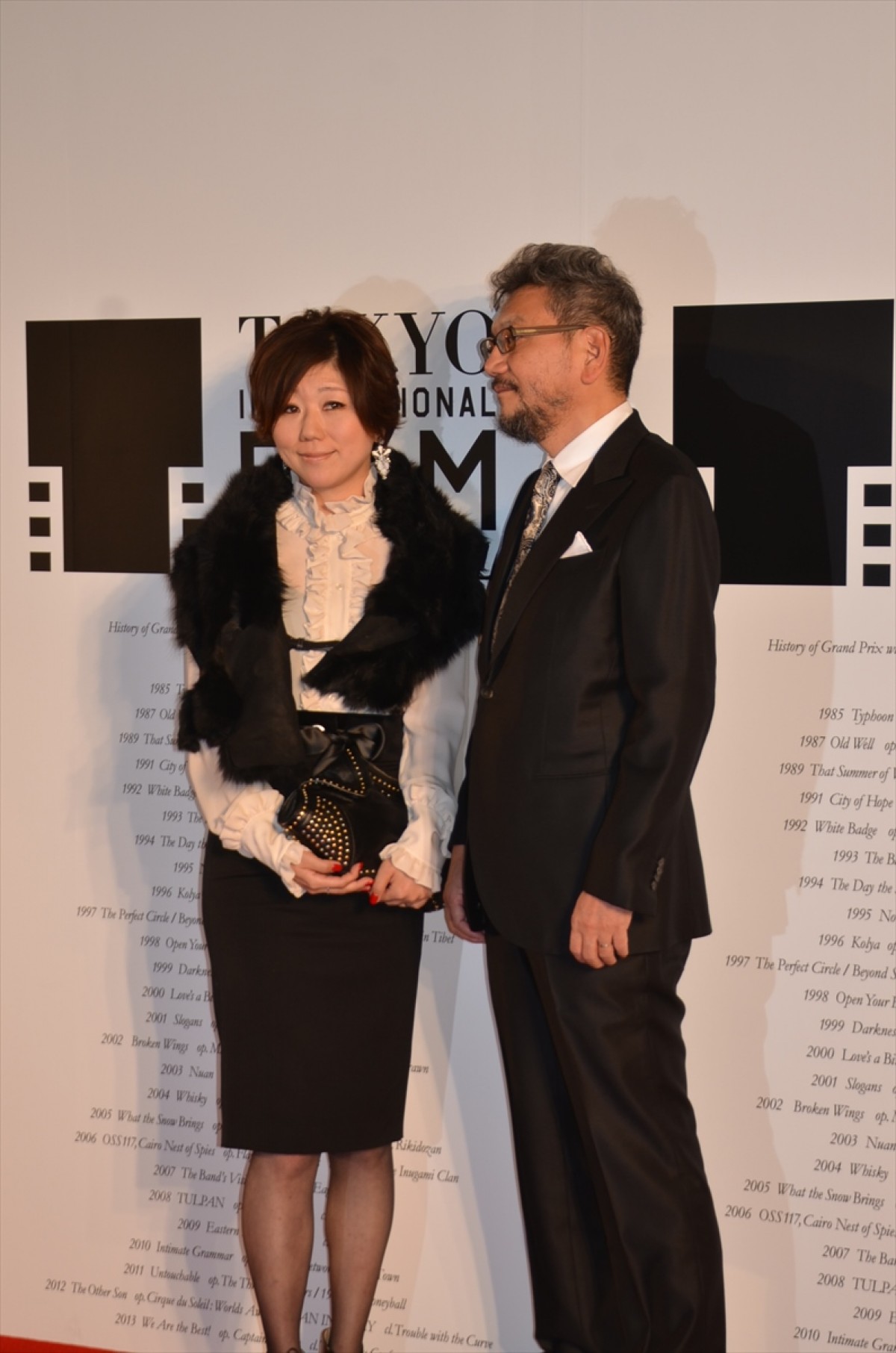 ＜TIFF2014＞庵野秀明、 妻・安野モヨコとツーショット披露　特集上映に「感謝」