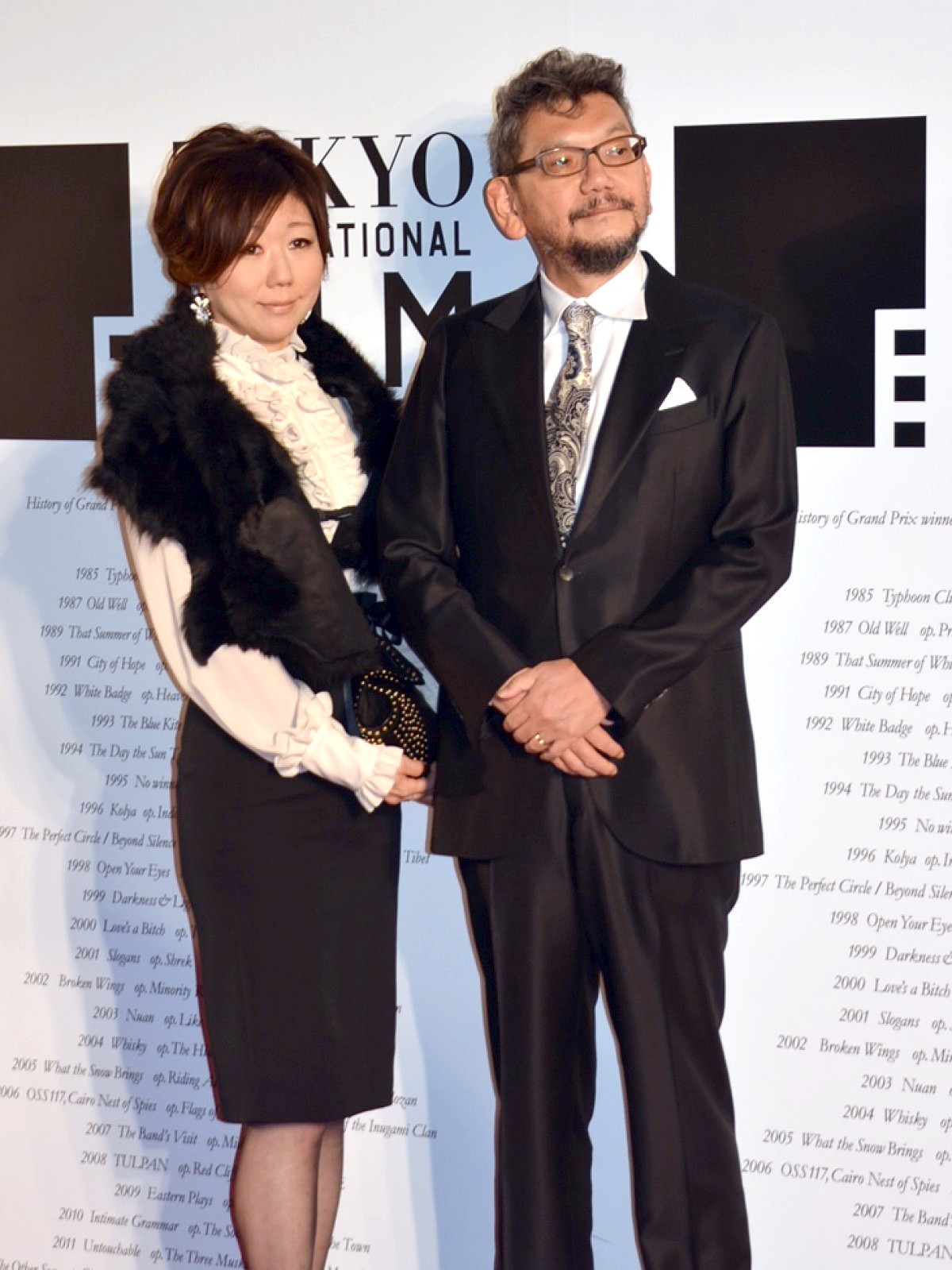 ＜TIFF2014＞庵野秀明、 妻・安野モヨコとツーショット披露　特集上映に「感謝」