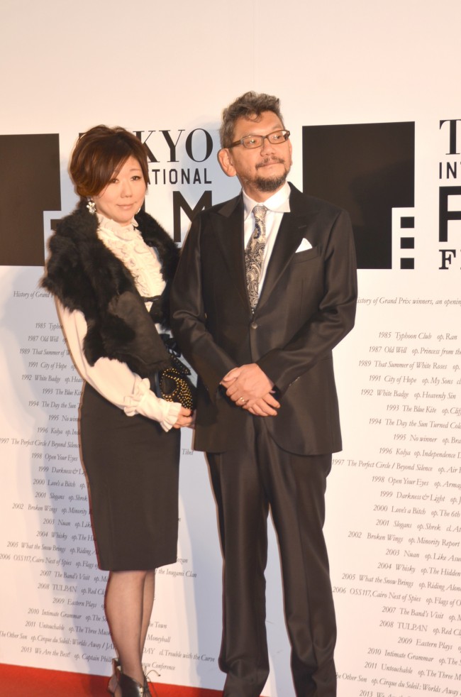 庵野秀明＆安野モヨコ夫妻（フォトコール）