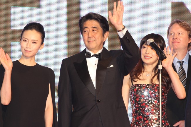 中谷美紀、安倍晋三首相、菅野美穂（ステージイベント）