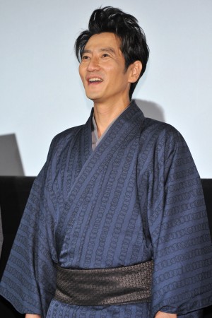 津田寛治、『花宵道中』舞台挨拶にて