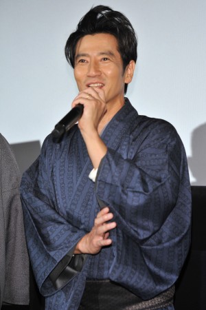 津田寛治、『花宵道中』舞台挨拶にて