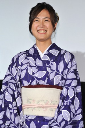 小篠恵奈、『花宵道中』舞台挨拶にて