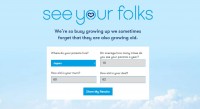イギリスのサイト「see your folks」トップページ