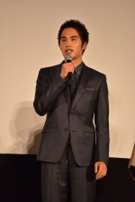 『トワイライト ささらさや』完成披露試写会に登壇した中村蒼