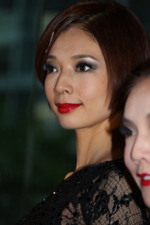 『シカゴ』宝塚歌劇100周年記念OGバージョン　囲み取材に出席した朝海ひかる