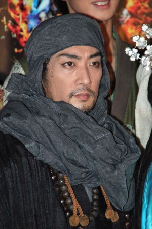 松田賢二、『里見八犬伝』囲み取材会にて