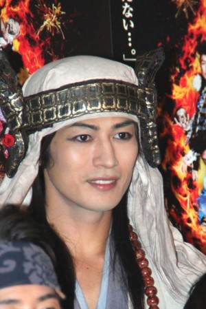 丸山敦史、『里見八犬伝』囲み取材会にて