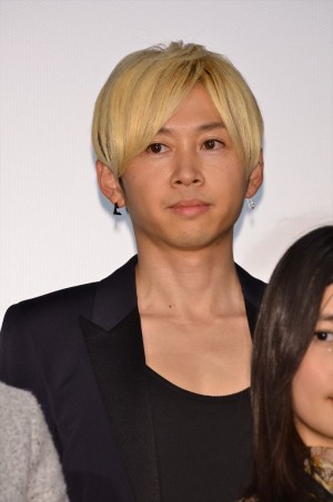 直井由文、映画『寄生獣』舞台挨拶にて