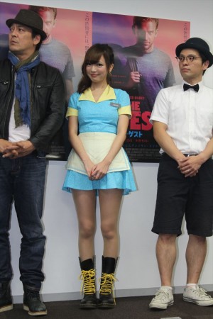 映画『ザ・ゲスト』公開記念「ハロウィンにゲストだらけのミニ会見」の様子