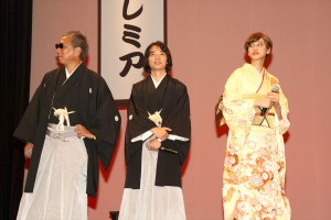 『神さまの言うとおり』ジャパンプレミアに登場した三池崇史監督、染谷将太、山崎紘菜