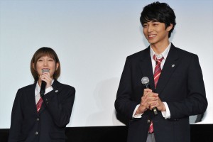 映画『アオハライド』完成披露舞台挨拶の様子