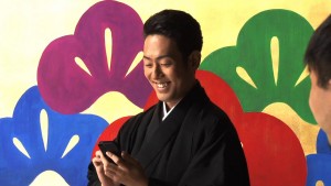 インクジェットプリンター「PRIVIO」CM「ここまできたか、ブラザー！年賀状篇」メイキング画像