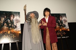 森川智之、LiLiCo、映画『ホビット 決戦のゆくえ』ファンイベントにて