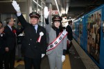 『マッサン』早見あかり、広島駅で一日駅長に就任　初めての「出発進行！」に歓喜