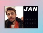 ジェームズ・フランコの自撮りカレンダー（1月）