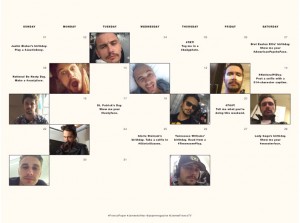 ジェームズ・フランコの自撮りカレンダー（3月）