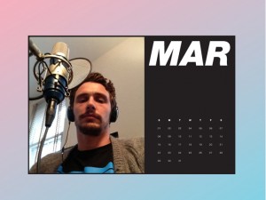 ジェームズ・フランコの自撮りカレンダー（3月）