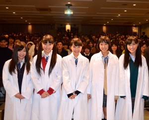 ももクロ主演映画『幕が上がる』トークイベントの様子