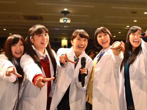 ももクロ主演映画『幕が上がる』トークイベントの様子