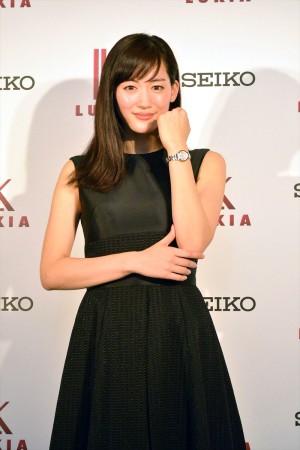 「セイコー ルキア2014 秋冬 新CM発表会」に登場した綾瀬はるか