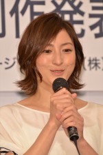 広末涼子、『はなちゃんのみそ汁』製作発表記者会見にて