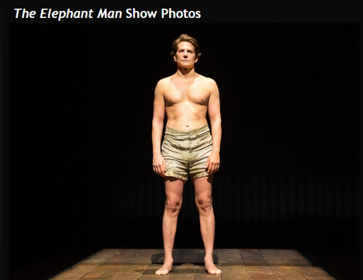 ブラッドリー・クーパー、無防備な上半身裸でエレファント・マンを熱演