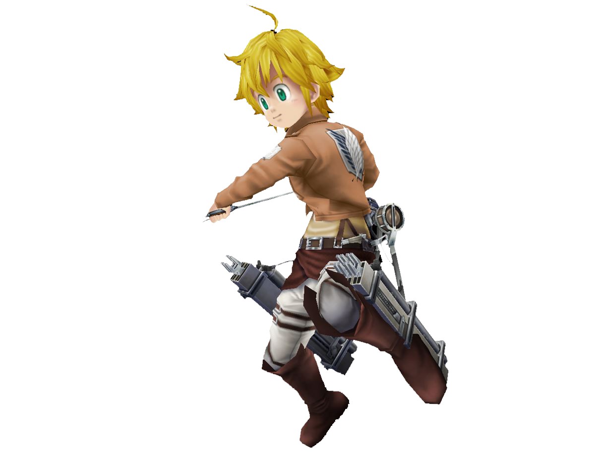 3DS『七つの大罪』×『進撃の巨人』コラボ！着せ替えに「調査兵団制服」登場