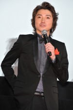 映画『ST 赤と白の捜査ファイル』完成披露試写会に出席した藤原竜也