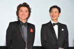 映画『ST 赤と白の捜査ファイル』完成披露試写会に出席した藤原竜也、岡田将生