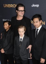 ブラッド・ピット＆子供たち、『UNBROKEN（原題）』プレミアにて