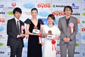 「第39回報知映画賞」表彰式に勢揃いした『紙の月』メンバー