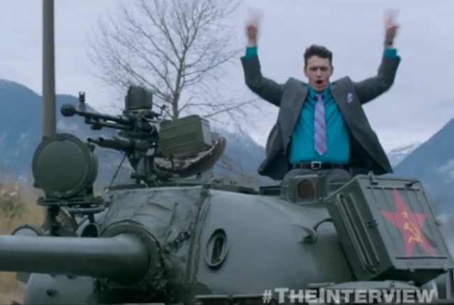 公開中止が決定した映画『The Interview（原題）』（YouTubeスクリーンショット）