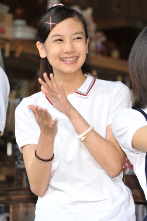 清水富美加、NHK連続テレビ小説『まれ』のスタジオ取材会にて