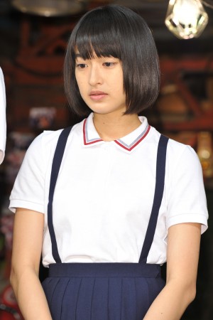 門脇麦、NHK連続テレビ小説『まれ』のスタジオ取材会にて