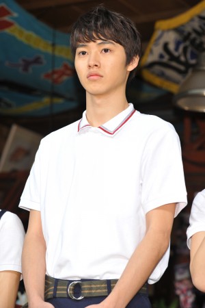 山崎賢人、NHK連続テレビ小説『まれ』のスタジオ取材会にて