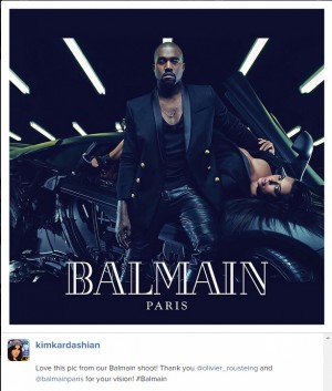 キム・カーダシアン＆カニエ・ウェストが、仏・有名ブランド広告に！