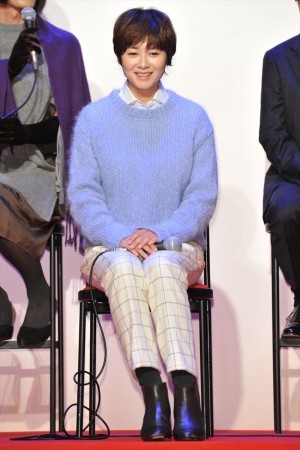 『問題のあるレストラン』制作発表記者会見に登場した真木よう子