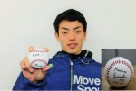 京大初のプロ野球選手・田中英祐選手が受験生にエールをおくる